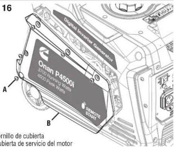 Cummins Onan P4500i - Vea la figuras 15 a 20. - 4