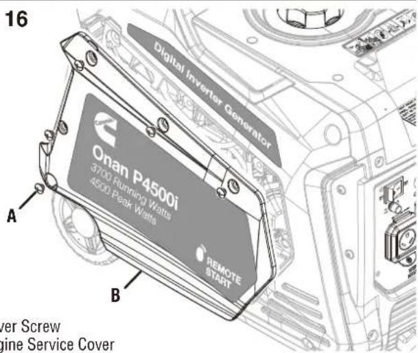 Cummins Onan P4500i - To start the generator using the recoil handle: - 4