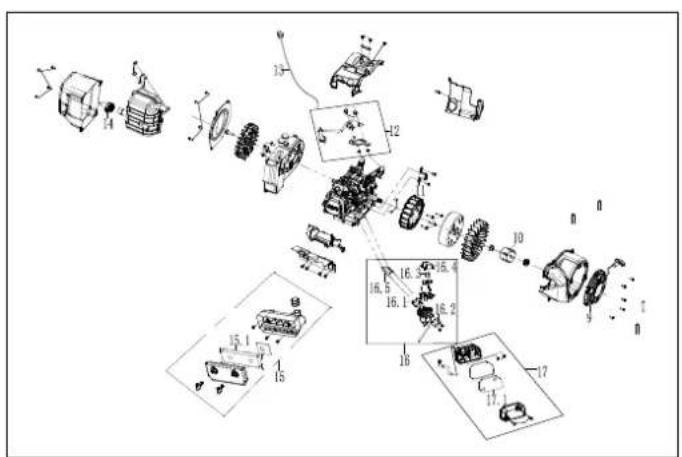 Cummins Onan P4500i - EXPLODED VIEW A ENGINE EXPLODED VIEW - 2