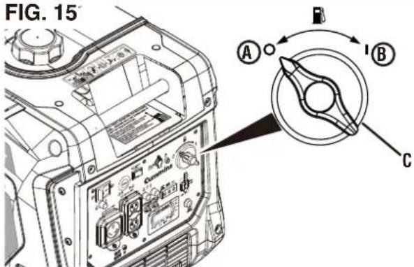 Cummins Onan P4500i - To start the generator using the recoil handle: - 3