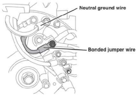 Cummins Onan P9500df - DISCONNECTING THE BONDED NEUTRAL - 1