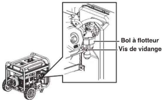 Cummins Onan P9500df - VIDANGE DU FLOTTEUR - 1