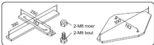 BESTWAY Power Steel 561EM - EEN BASIS BEVESTIGEN - 1