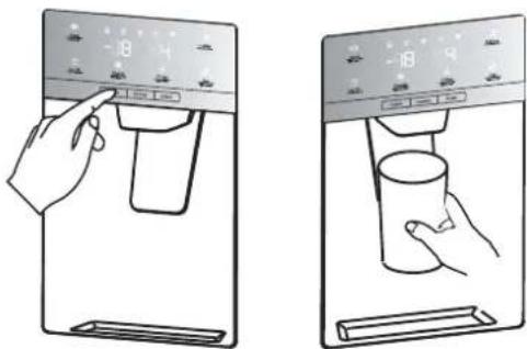 GORENJE NRS 9EVXCH - Utilisation du distributeur d'eau - 1