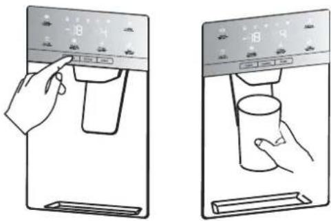 GORENJE NRS 9EVBCH - Utilisation du distributeur d'eau - 1