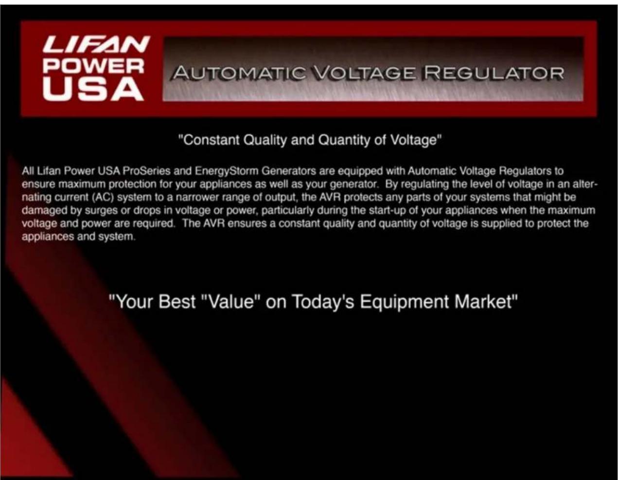 Lifan Energy Storm 3500 - Voltage Regulator - 1