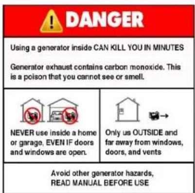 Lifan Energy Storm 8000E - Generator Safety - 1