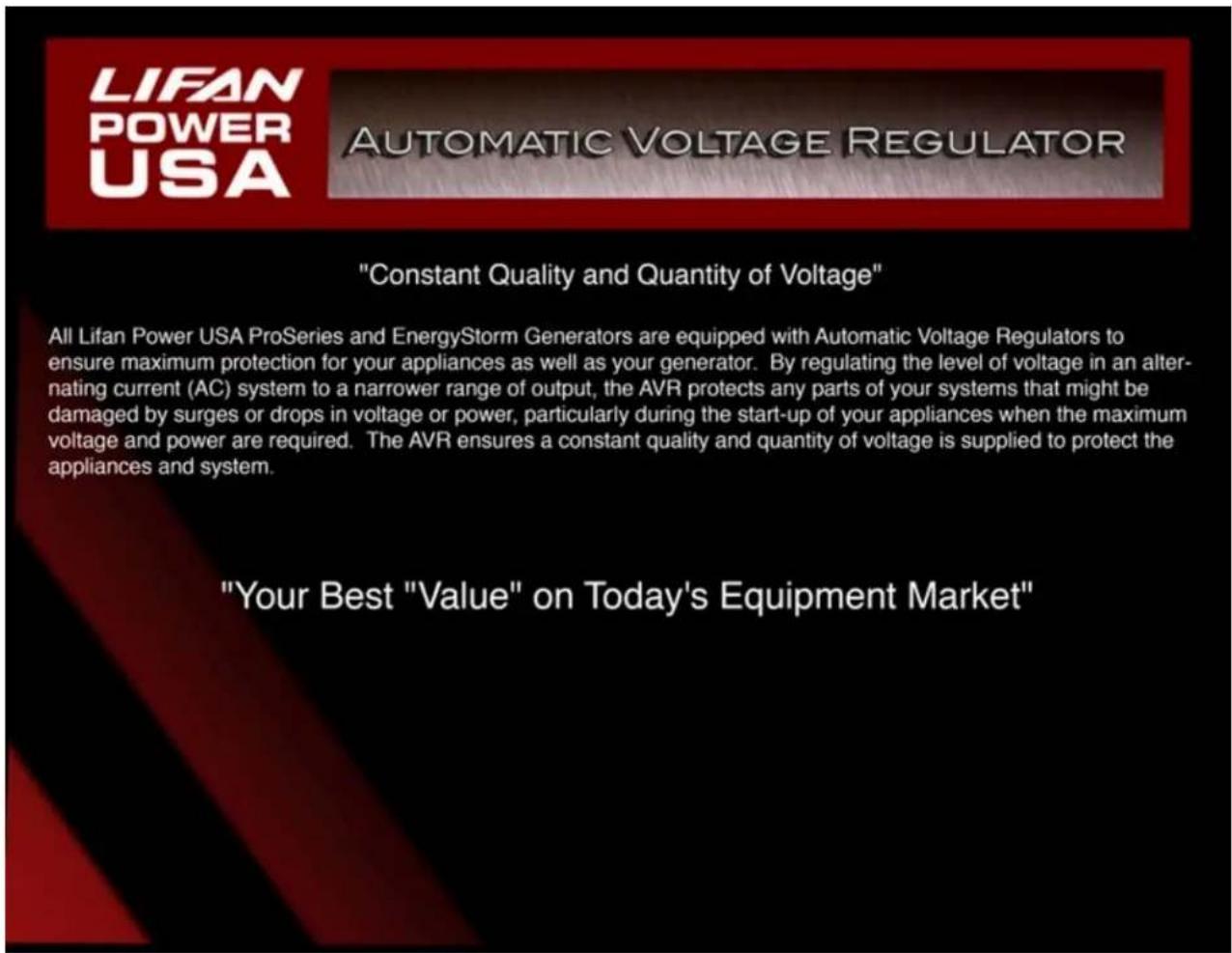 Lifan Energy Storm 6500 - Voltage Regulator - 1
