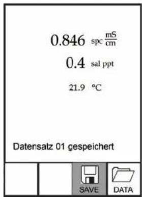 YSI Pro30 - Enregistrement des données - 2