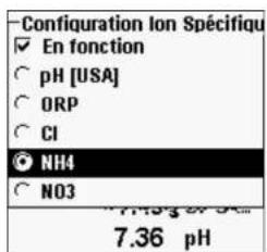YSI Professional Plus - Configuration - ammonium, nitrate, chlorure - 1