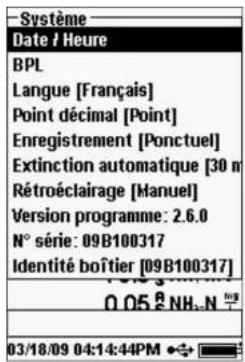 YSI Professional Plus - MENU SYSTEM (système) - 1