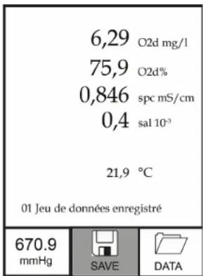 YSI Pro2030 - Enregistrement des données - 1