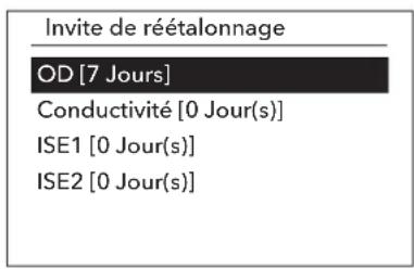 YSI ProQuatro - Restauration des valeurs d'étalonnage par défaut - 1