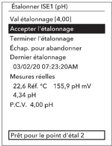 YSI ProQuatro - Procédure d'étalonnage du ph - 1