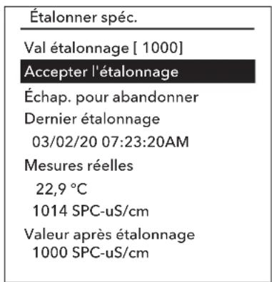 YSI ProQuatro - Étalonnage de la conductivité - 3