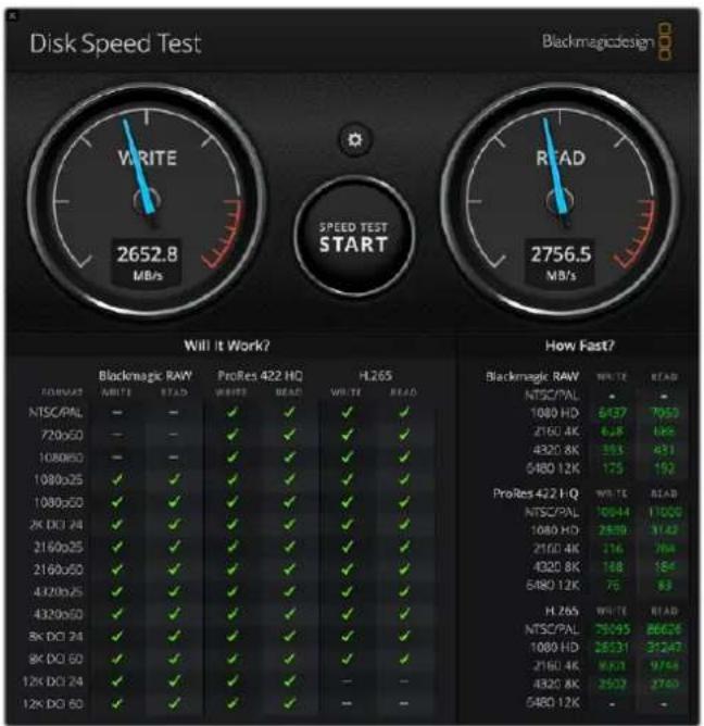 Blackmagic Design DeckLink Mini Recorder HD - Blackmagic Disk Speed Test - 1