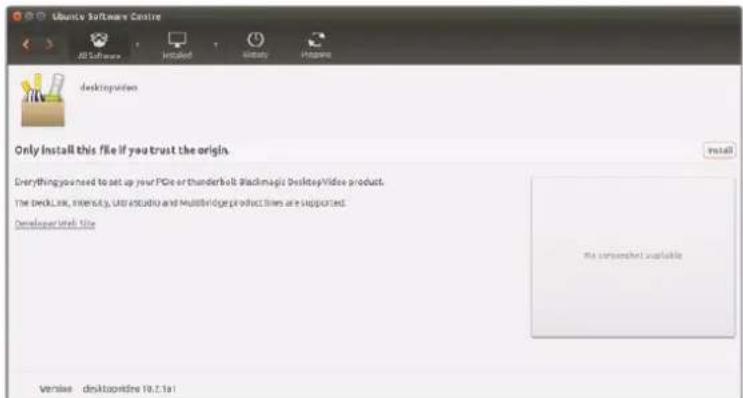 Blackmagic Design DeckLink Mini Recorder HD - Installation sous linux - 1