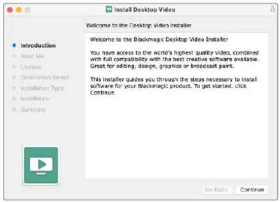 Blackmagic Design DeckLink Mini Recorder HD - Installation sous mac OS - 1