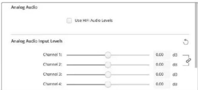 Blackmagic Design DeckLink Mini Monitor HD - HiFi Ses Seviyelerinin Kullanimi - 1