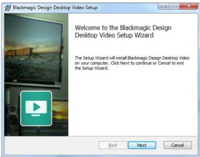 Blackmagic Design DeckLink Mini Monitor HD - Windowsにインストーリル - 1