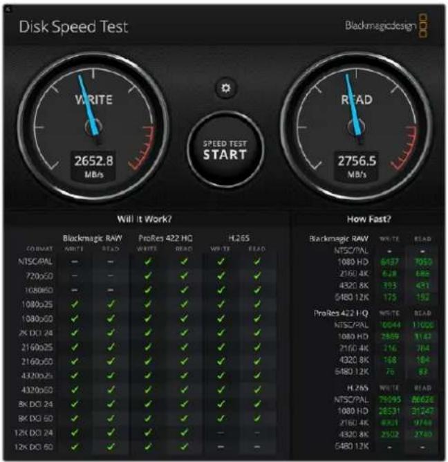 Blackmagic Design DeckLink Mini Monitor HD - Blackmagic Disk Speed Test - 1