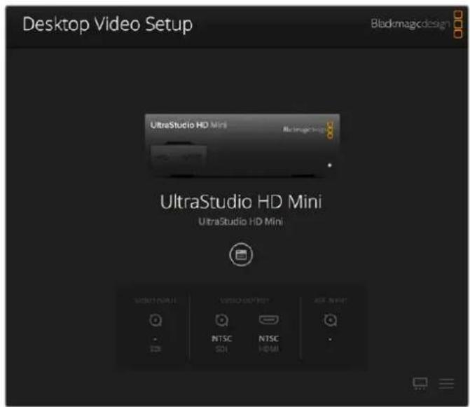 Blackmagic Design DeckLink Mini Monitor HD - So starten Sie Blackmagic Desktop Video Setup: - 1