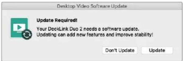 Blackmagic Design DeckLink Mini Monitor HD - To recover an interrupted update on a DeckLink card: - 2