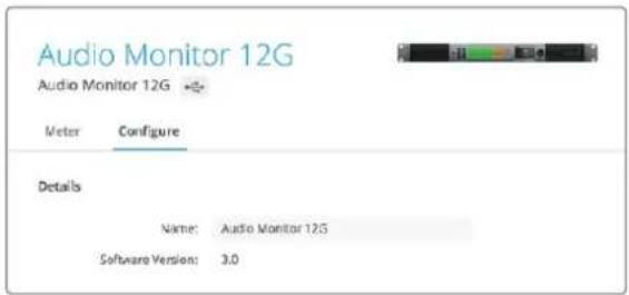 Blackmagic Design Audio Monitor 12G - Asignación de nombre al dispositivo - 1
