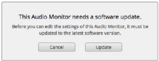 Blackmagic Design Audio Monitor 12G - Aggiornare il software interno - 1