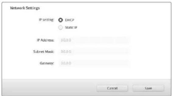 Blackmagic Design Audio Monitor 12G - Netzwerkeinstellungen per USB ändern - 1
