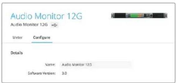 Blackmagic Design Audio Monitor 12G - Blackmagic Audio Monitor 12Gにユニット名をつける - 1