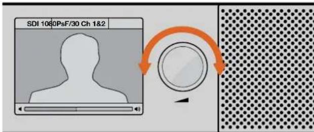 Blackmagic Design Audio Monitor 12G - Manopola volume - 1