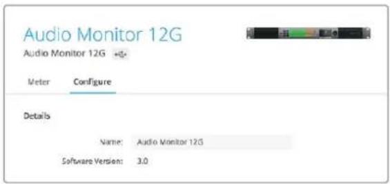 Blackmagic Design Audio Monitor 12G - Assegnare un nome a Blackmagic Audio Monitor 12G - 1