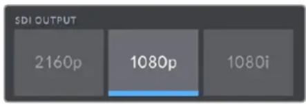 SDI OUTPUT 2160p 1080p 1080i