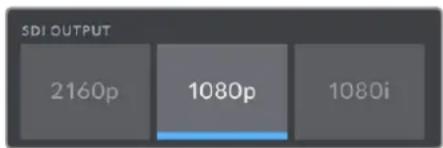 SDI OUTPUT 2160p 1080p 1080i