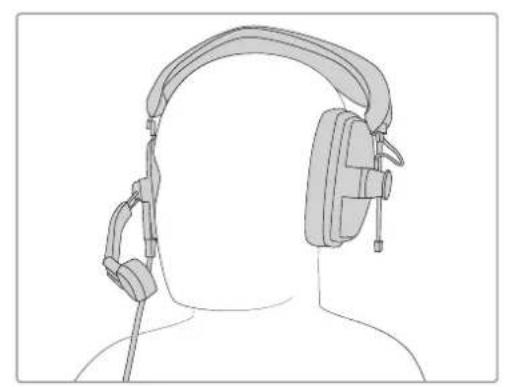 Blackmagic Design Studio Camera 4K Plus - Connecting a Talkback Headset - 3