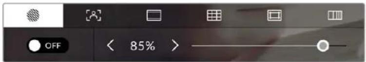 Blackmagic Design Studio Camera 4K Plus - Options de l'écran LCD - 2
