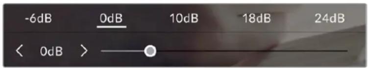 -6dB 0dB 10dB 18dB 24dB < 0dB >