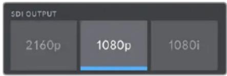 SDI OUTPUT 2160p 1080p 1080i