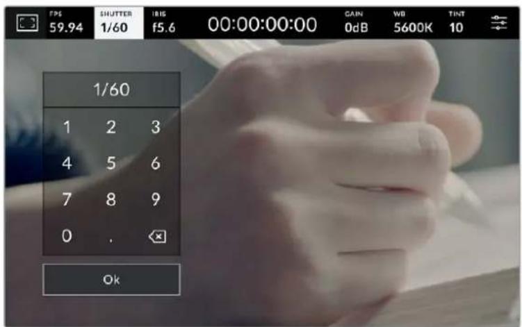 TPS 59.94 SHUTTER 1/60 IRIS f5.6 00:00:00:00 CAIN 0dB WB 5600K TINT 1/60 1 2 3 4 5 6 7 8 9 0 . Ok