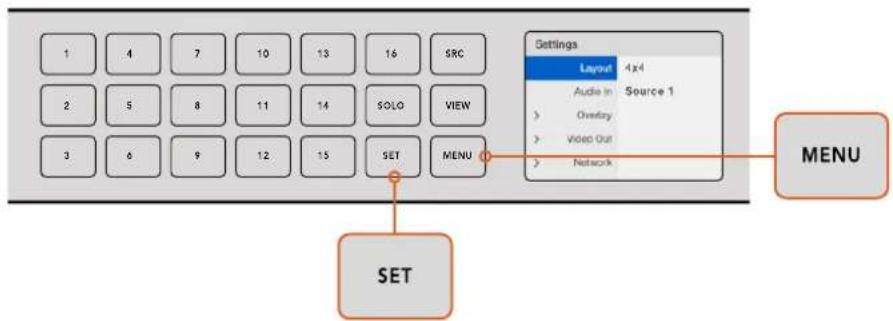 Blackmagic Design MultiView 16 - Blackmagic MultiView 16에서 레이아웃 설정하기 - 1