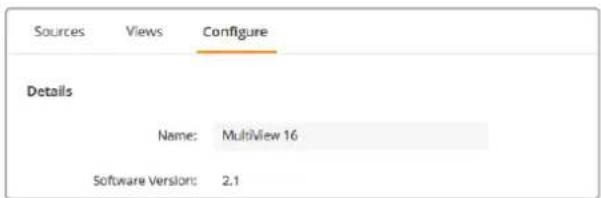 Blackmagic Design MultiView 16 - Blackmagic MultiViewに名 前をつける - 1