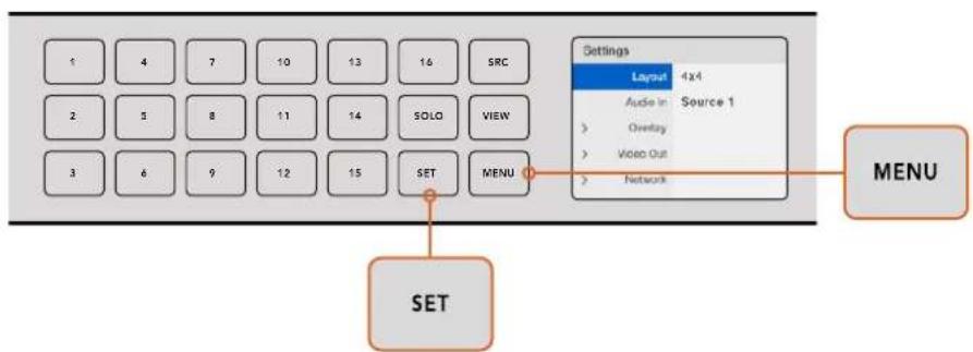 Blackmagic Design MultiView 16 - Blackmagic MultiView 16でレイアウトを設定 - 1