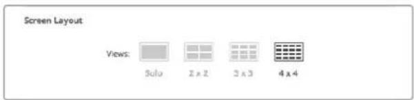 Blackmagic Design MultiView 16 - Changer la configuration de l'affichage multivue - 1