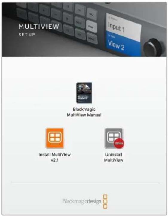 Blackmagic Design MultiView 16 - 安装Blackmagic MultiView Setup - 1