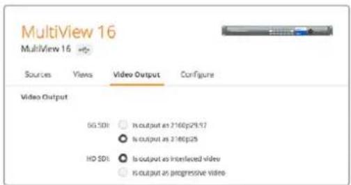 Blackmagic Design MultiView 16 - Video Format und HD Output - 1