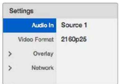 Blackmagic Design MultiView 16 - Réglage des paramètres à l'aide du teranex mini smart panel - 1