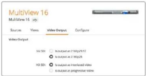 Blackmagic Design MultiView 16 - 视频格式和HD输出 - 1