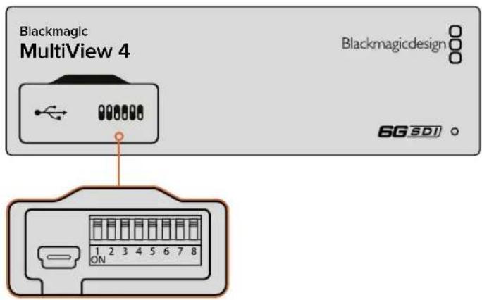 Blackmagic Design MultiView 16 - Einstellungen über die Switches ändern - 1