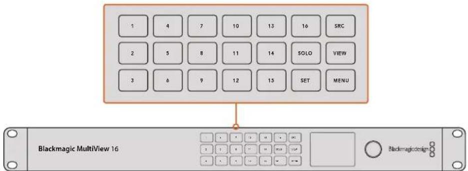Blackmagic Design MultiView 16 - Control Panel Buttons - 1